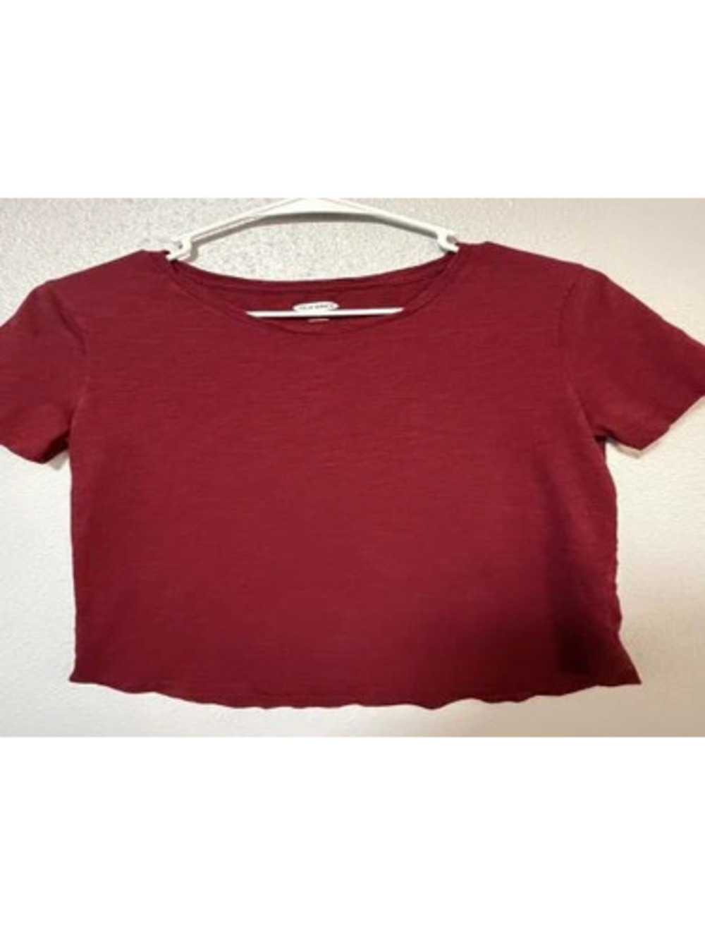 #6003 Old Navy EveryWear Burgundy Crewneck T-Shirt Women's S
